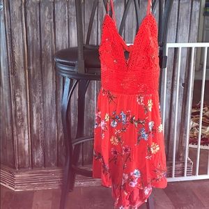 Red flower romper 🌹